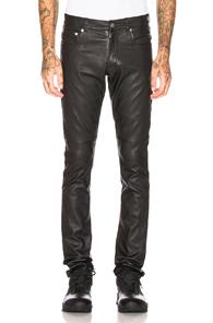 Alyx Leather 5 Pocket Jean In Black