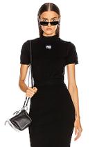 T By Alexander Wang Foundation Bodycon Bralette In Black