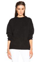 Acne Studios Dramatic Mohair Sweater In Black