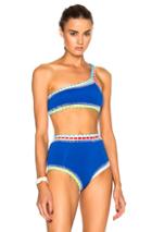 Kiini Tuesday One Shoulder Bikini Top In Blue