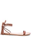 Jenni Kayne Tassel Tie Sandal In Brown