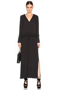 See By Chloe Drawstring Maxi Dress In Black