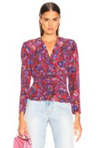 Iro Hurl Top In Floral,red