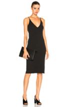 Ryan Roche V Neck Tank Short Dress In Gray