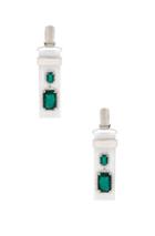 Vetements Suspender Earrings In Green