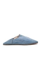 Brother Vellies Sherpa Babouche Slides In Blue
