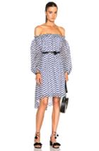 Tanya Taylor Brianna Dress In Blue,abstract
