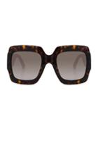 Gucci Pop Glitter Sunglasses In Brown,animal Print