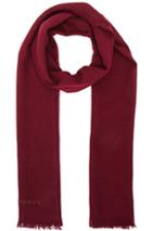 Burberry Prorsum Wool Cashmere Long Scarf In Red