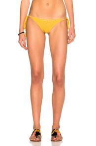 She Made Me Laharia Tie Side Bikini Bottom In Yellow