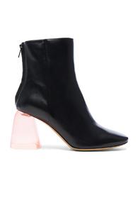 Ellery Leather Sacred Booties In Black