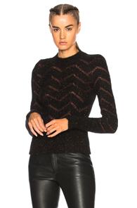 Isabel Marant Elson Sweater In Black,stripes