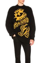Stella Mccartney Crewneck Sweater In Black,yellow