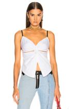Alexander Wang Twisted Front Cami Top In White