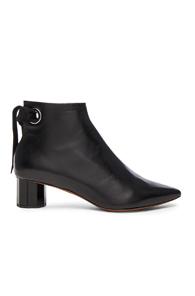 Proenza Schouler Leather Tie Boots In Black