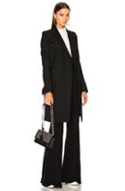 Rick Owens Peacoat In Black