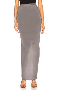 Rick Owens Pull On Pillar Skirt In Gray