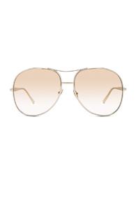 Chloe Nolla Aviator In Metallics,brown