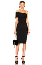 Michelle Mason Asymmetric Dress In Black