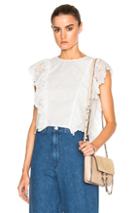 Sea Soft Eyelet Top In White