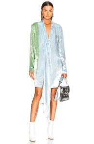 Baja East Velvet Dress In Blue