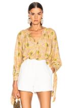 Natalie Martin Renata Shirt In Floral,neutral,yellow