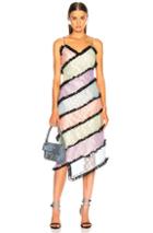Sandy Liang Bo Dress In Stripes,green,purple