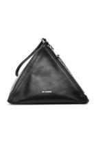 Jil Sander Triangle Mini Bag In Black