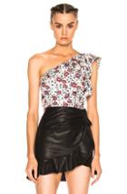 Isabel Marant Rowina Top In Floral,purple,white