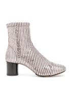 Isabel Marant Leather Datsy Boots In Metallic