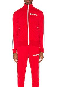 Palm Angels Classic Track Jacket In Red