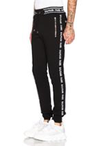 Balmain Elasticated Side And Waist Sweatpant In Black,white