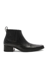 Haider Ackermann Leather Low Boots In Black
