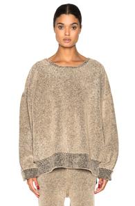 Kanye West X Adidas Originals Boucle Sweater In Neutrals
