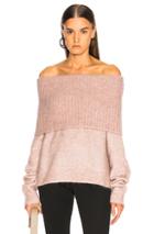 Acne Studios Fold Over Sweater In Purple