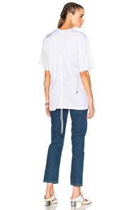 Y Project Ruching Y Tee In White