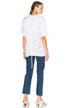 Y Project Ruching Y Tee In White