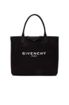 Givenchy Large Logo Print Antigona Shopping Bag In Black