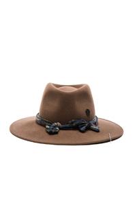 Maison Michel Pierre Hat In Brown