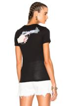 Off-white Hand Gun Tiny Tee In Black