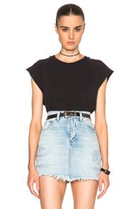 Saint Laurent Raglan Sleeve Sweatshirt In Black