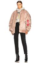 Vetements Reversible Bomber Jacket In Neutrals,pink