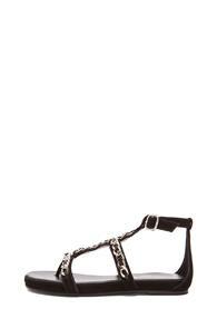 Elysewalker Los Angeles Marissa Suede Sandals In Black