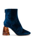 Ellery Velvet Class Boots In Blue