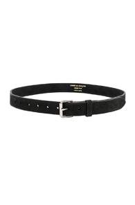 Comme Des Garcons Homme Plus Cowhide Belt In Black