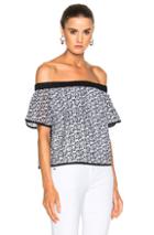 Rag & Bone Flavia Top In Abstract,black,white