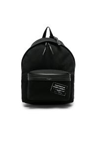 Saint Laurent Canvas Property Backpack In Black