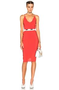 Lanvin Camisole Mini Dress In Orange
