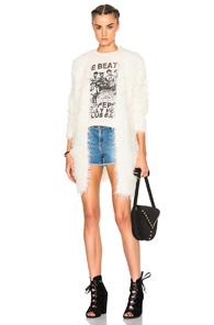 R13 Grunge Cardigan In White