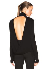 Dion Lee Loop Back Skivvy Sweater In Black